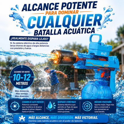 Pistola de Agua Eléctrica con Luces LED